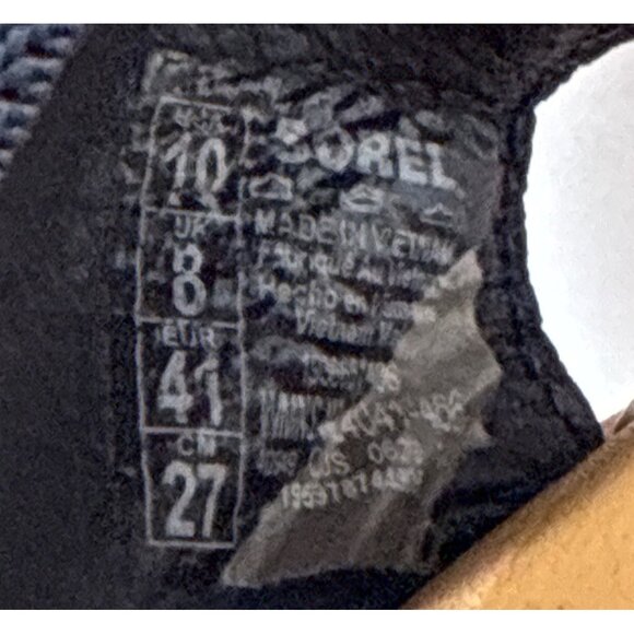 Sorel Ella II navy blue sandals elastic ankle excellent nocturnal sea salt size1 - Picture 6 of 6